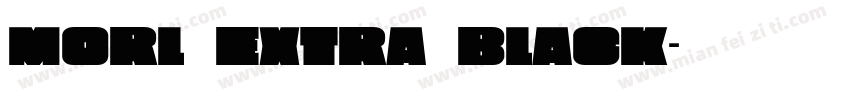 Morl Extra Black字体转换